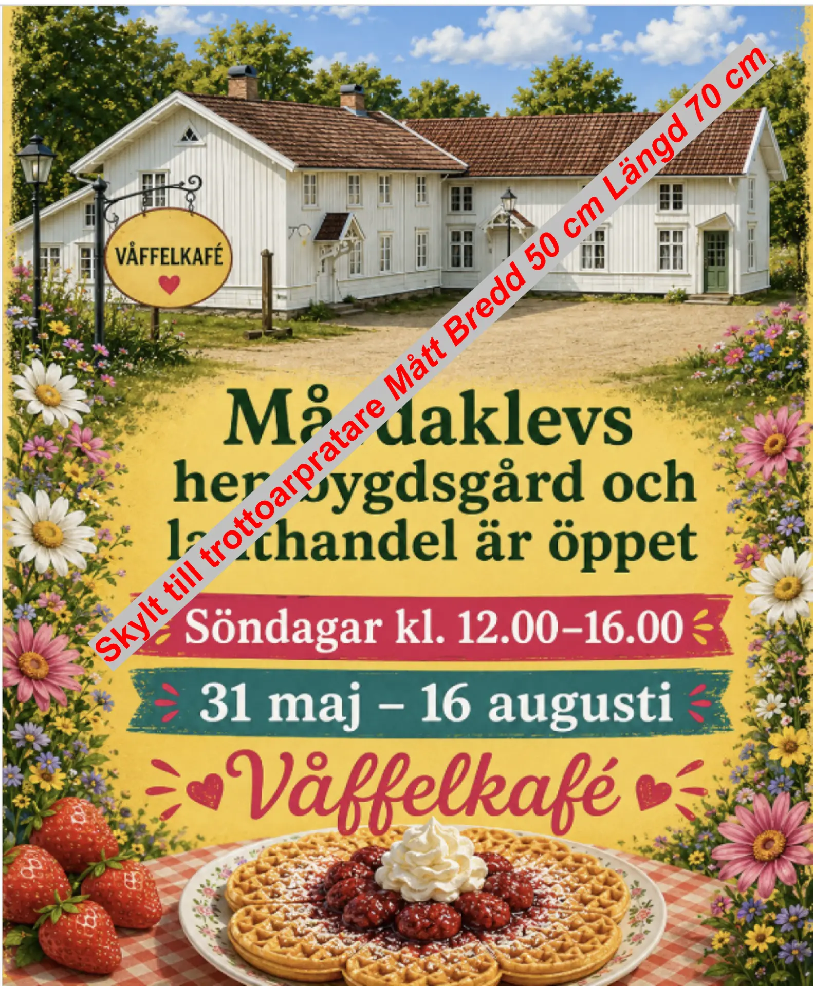 Affisch i formatet 50×70 cm – affischtryck Svenljunga