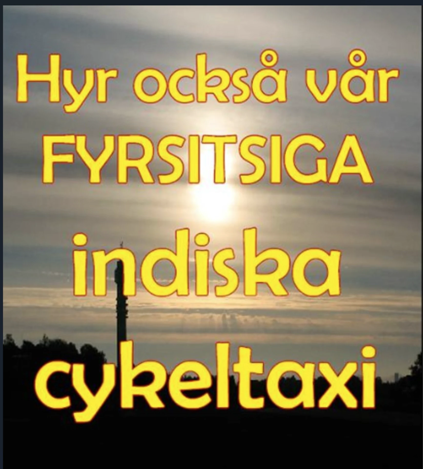 Dekor för cykeltaxi – grafisk design Svenljunga