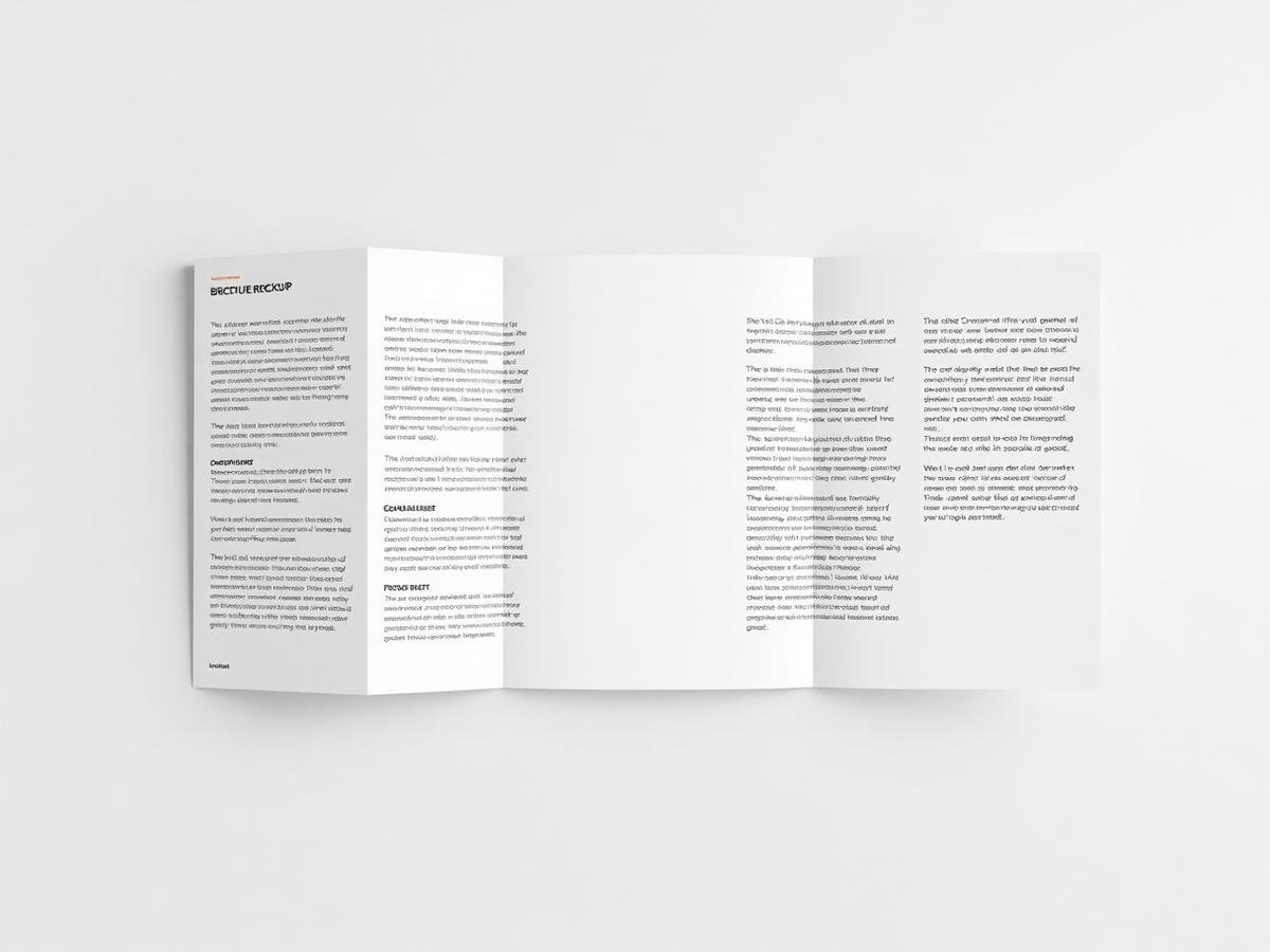 Uppslagen broschyr med redaktionell layout – broschyrtryck Halland