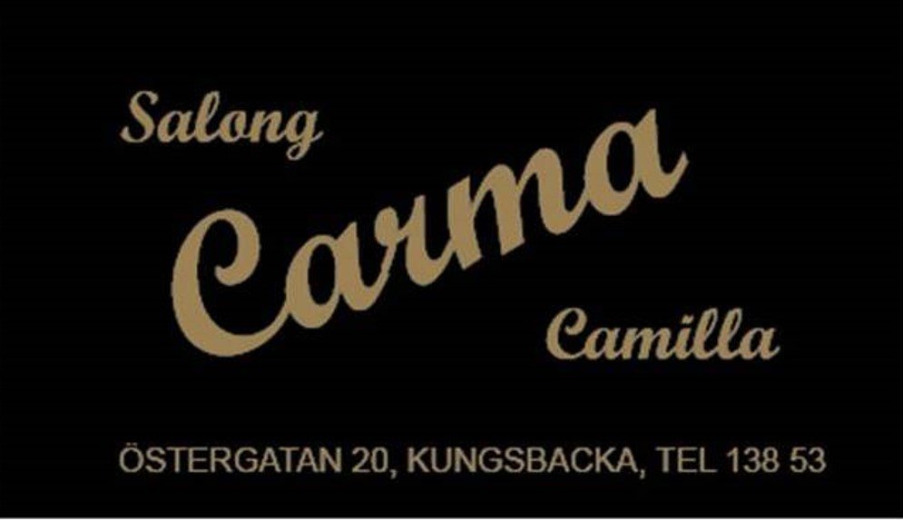 Visitkort för Salong Carma Camilla i Kungsbacka – visitkort